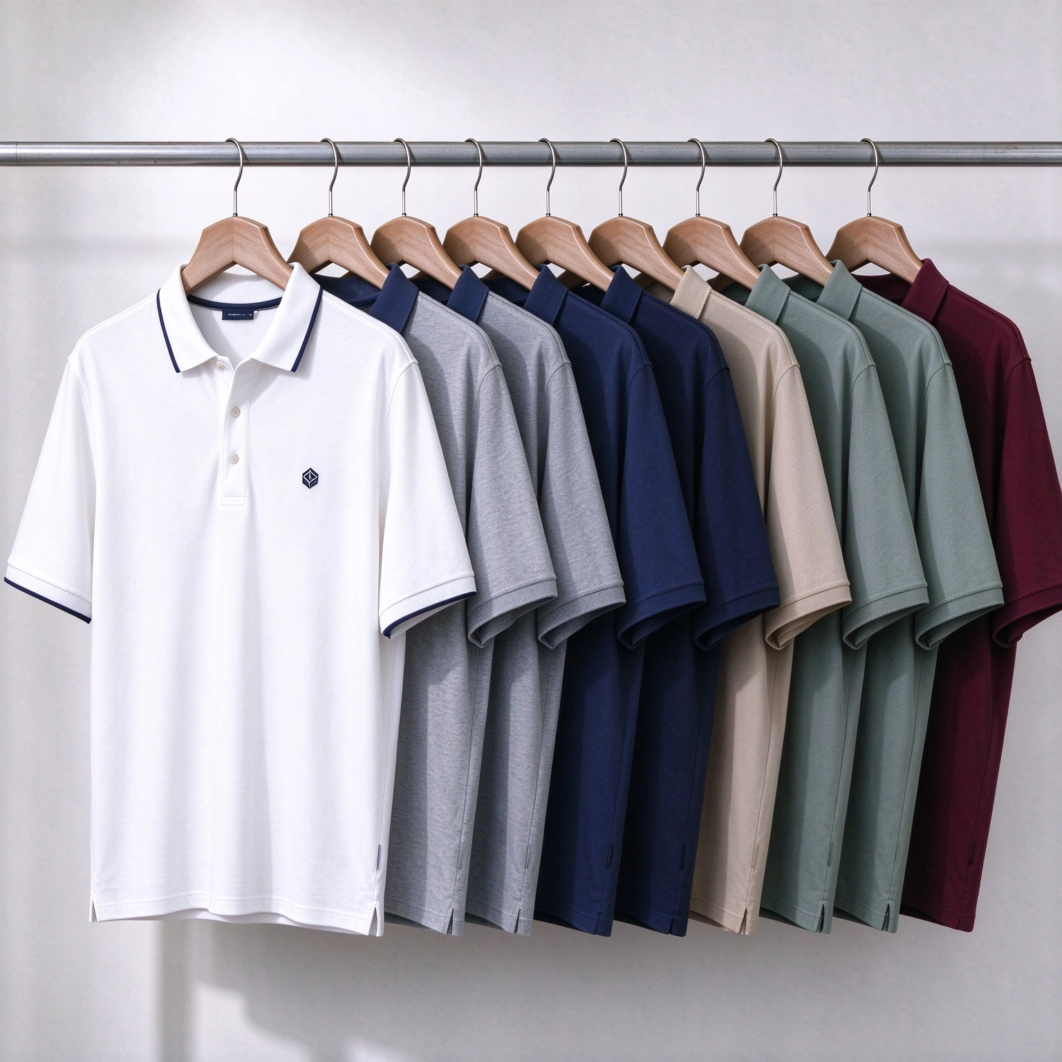 Men's pique performance polo shirts ready stock