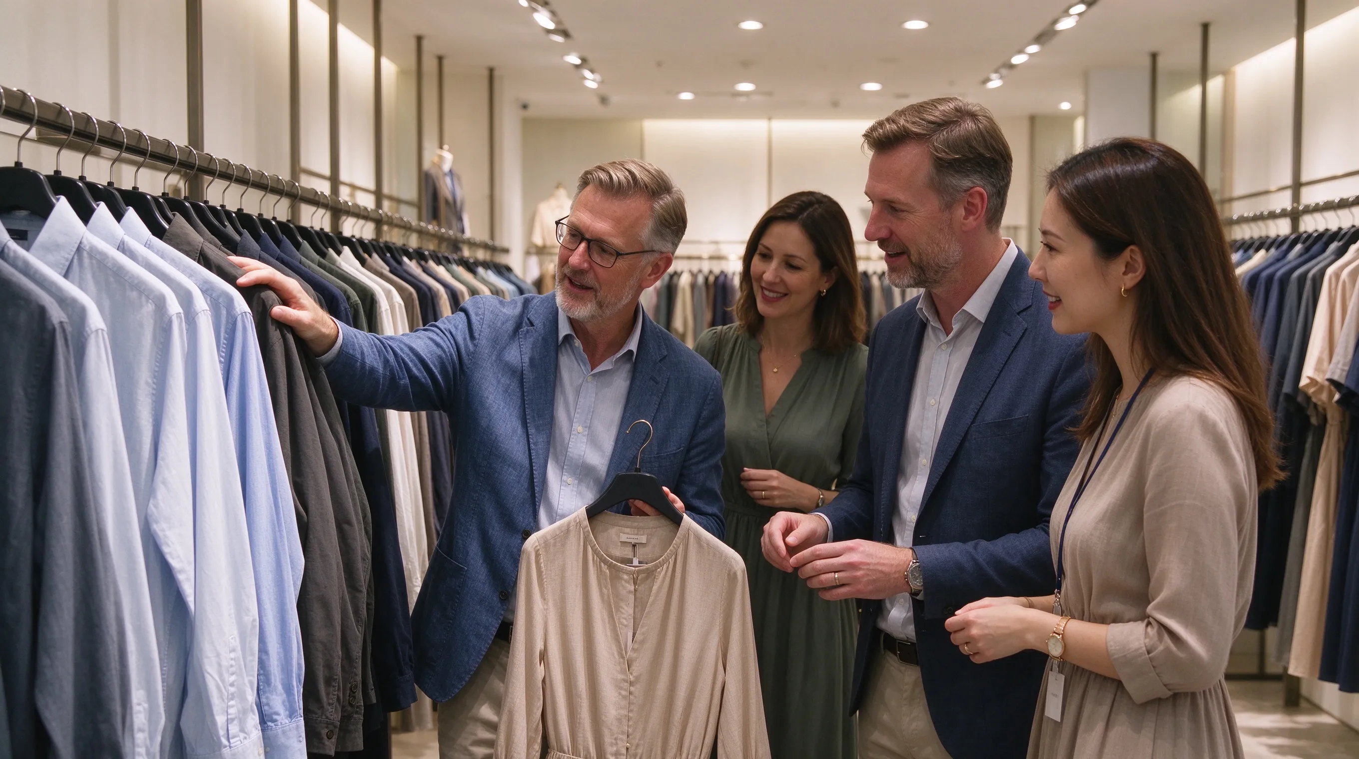 YLZ Menswear premium showroom in Guangzhou